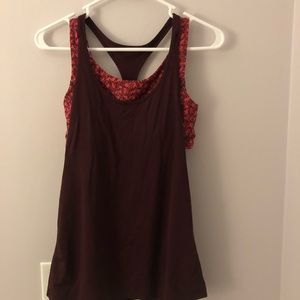 lulu lemon tank with built in sport bra